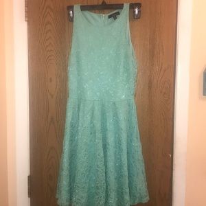 Sea foam Green Lace Dress